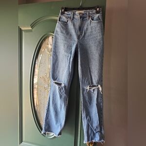 Curve Love A&F The 90's Straight Ultra High Rise